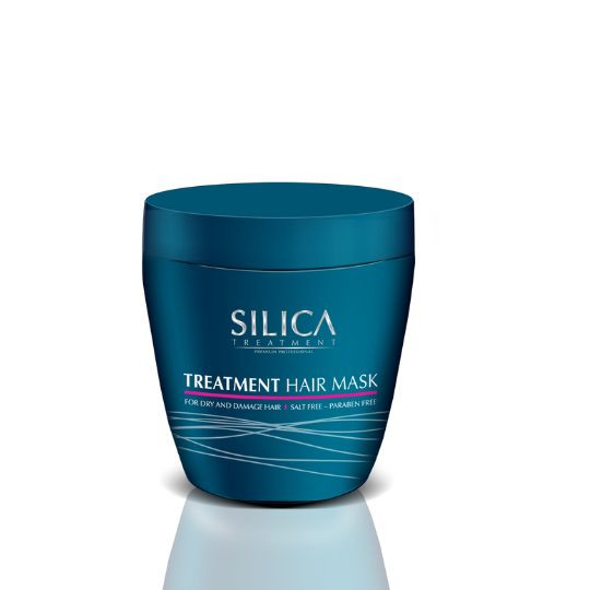 SILICA מסכה שיקומית ללא מלחים לשיער שעבר החלקה  - 500 מ''ל