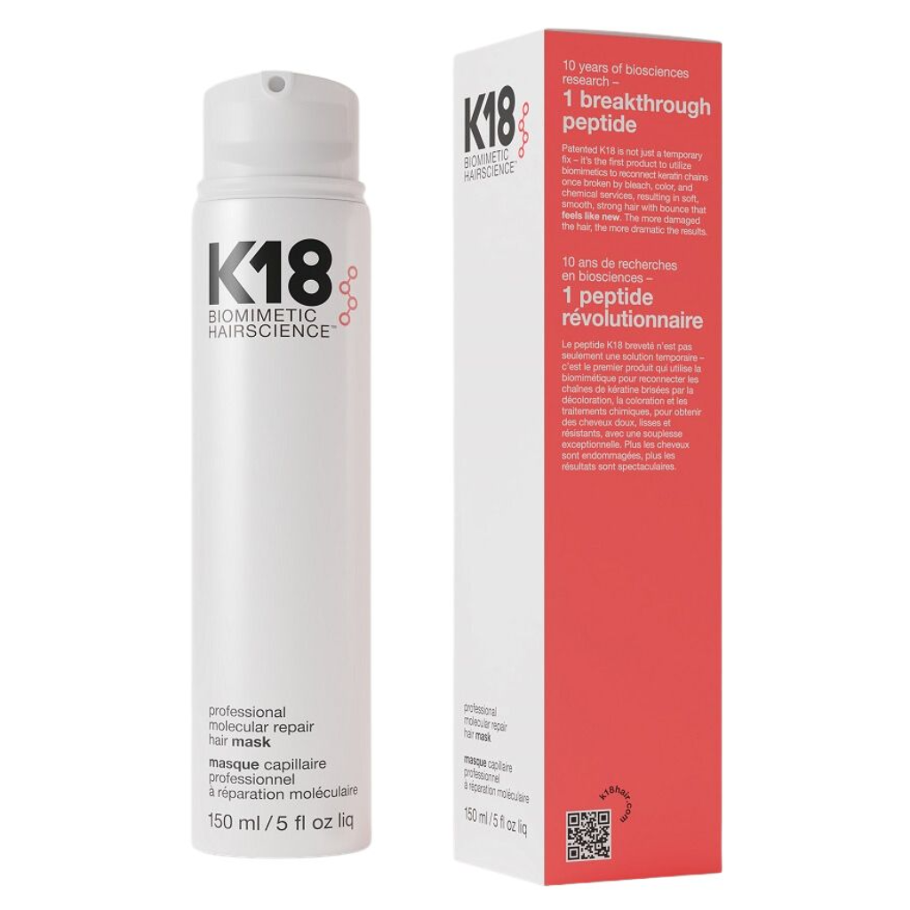 K18 מסכה ללא שטיפה לתיקון ושיקום מולקולרי של השיער