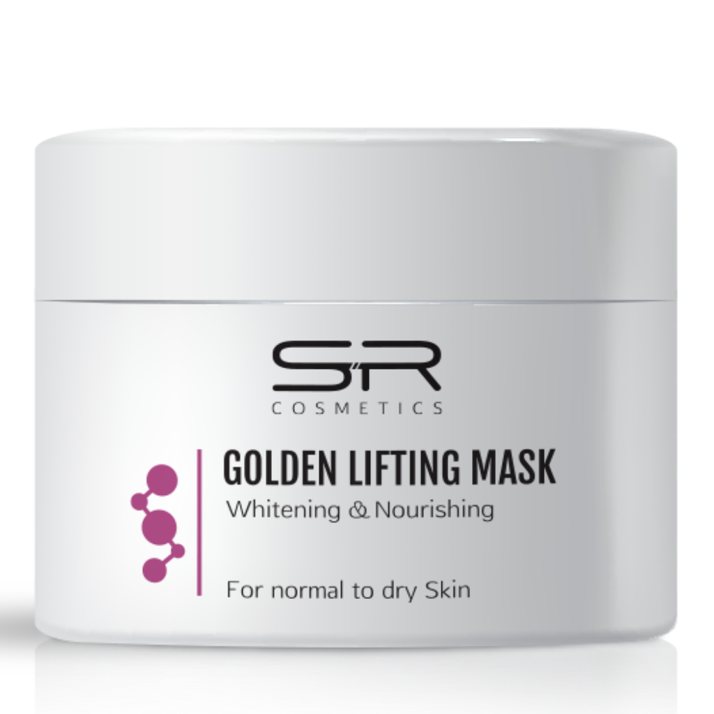 מסכת יופי מוזהבת ומבהירה